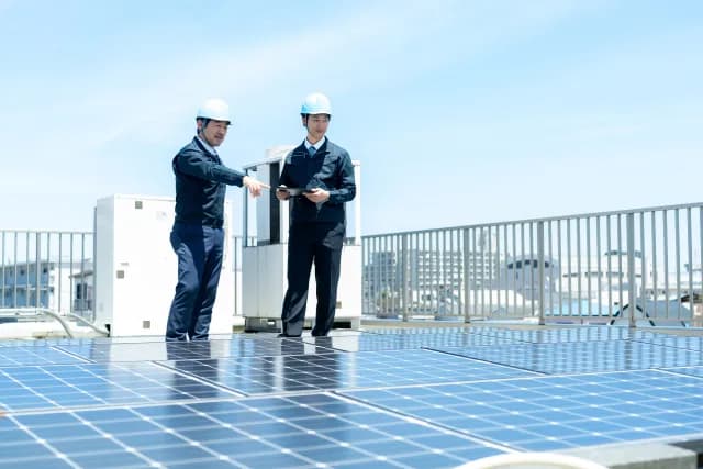 橋梁工事における電気施工管理の建設求人イメージ