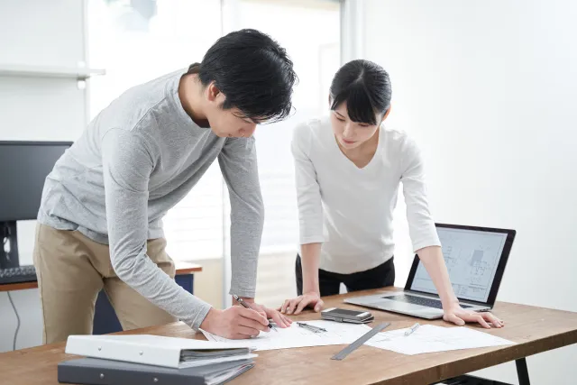 建築設計/意匠・構造業務/未経験可/資格取得支援の建設求人イメージ