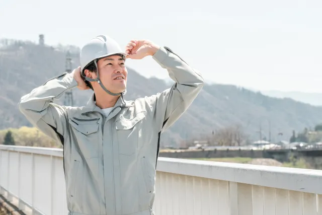 道路・橋梁の新設工事における土木施工管理の建設求人イメージ