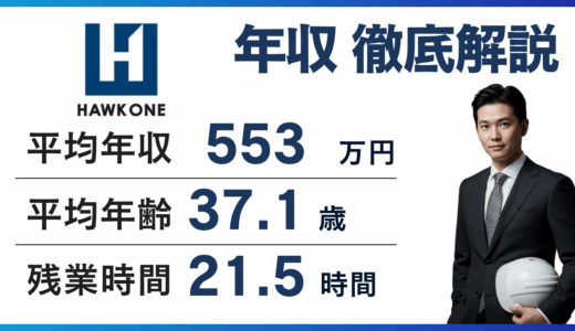 ホークワンの年収は696万円｜20代で1000万円も?年代別に解説