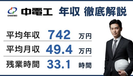 中電工の年収は740万円｜同業9社と比較して高い？低い？